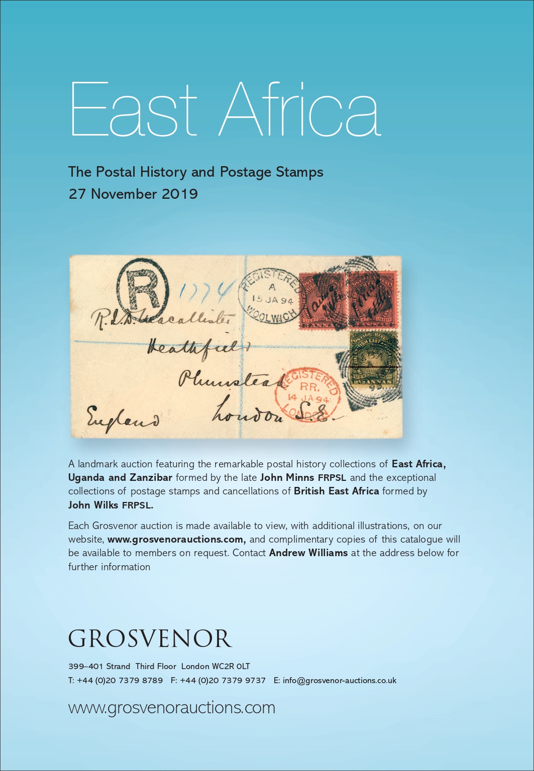 Click for Grosvenor Auctions John Wilks/John Minns EAST AFRICA Click for Grosvenor Auctions John Wilks/John Minns EAST AFRICA